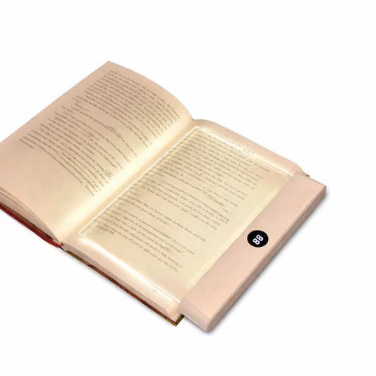 Rechargeable LED Book Light, 3 Modes, Dimmable, Timer